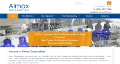 Desktop Screenshot of almaxcorporation.com